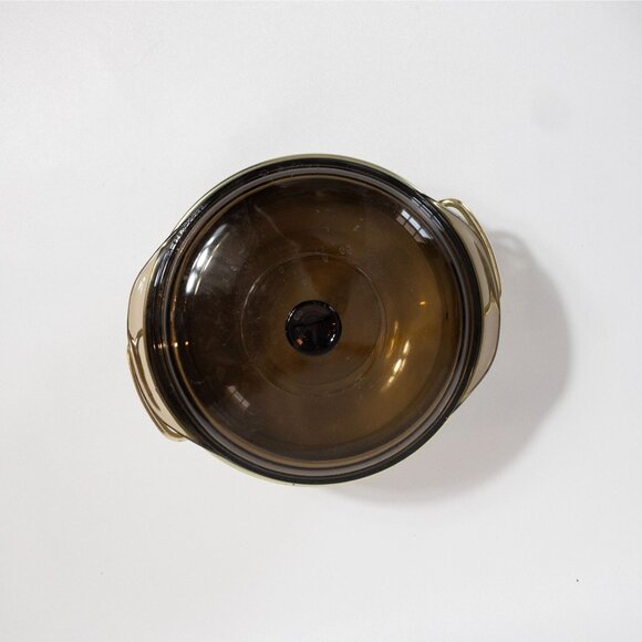 Vintage Pyrex Originals Fireside 2-Quart Casserole Dish W/ Amber Glass Lid - Picture 16 of 16